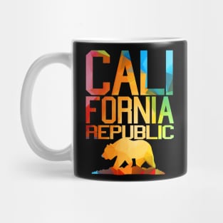 Vivid Colors - California Republic Bear Mug